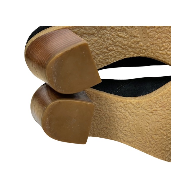 Coach Nikol Black Suede Booties Boots - Picture 14 of 14